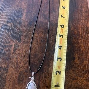 Elegant Silver Pendant Necklace N114